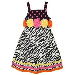 Zebra Print Girls Dresses  