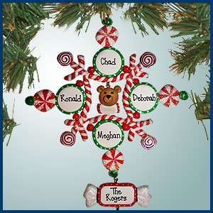  Personalized Christmas Ornaments   Bear Face with Hanging 