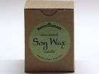 SOY WAX CANDLE Unscented Non toxic Paraffin free Lead free Cotton Wick 