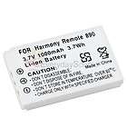 For Logitech Harmony 720 880 885 Rechargeable Li ion Battery White