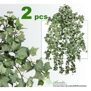   36 Frosted Mini English Ivy Artificial Hanging Bushes