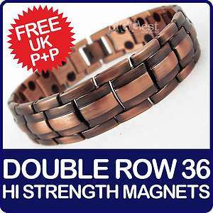 New Stylish Magnetic Bracelet Copper Finish 36 Magnets  