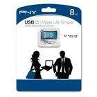 PNY Technologies 8GB Micro Sleek Blue USB Flash P FDU8GBSLK/BLU EFS2