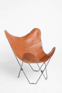 UrbanOutfitters  Leather Butterfly Chair