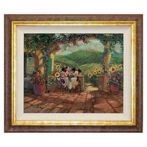 Disney Framed Limited Edition Mickey Mouse Giclee Tuscan Love 
