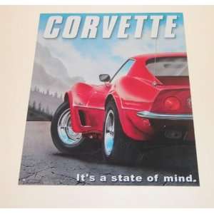  Corvette State Of Mind Tin Sign