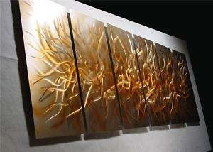 ABSTRACT CONTEMPORARY Painting METAL MODERN art  