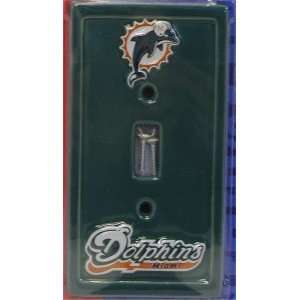   NFL Miami Dolphins Sculpted Light Switch Plates