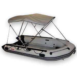  Aluminum Bimini Top for 11.8 to 12.6 ft Inflatable Boat, 3 