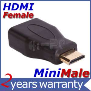 NEW MINI HDMI MALE TO HDMI FEMALE ADAPTER CONNECTOR M F  