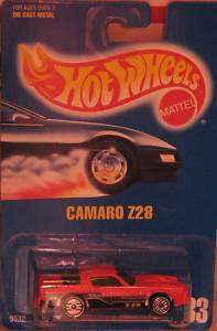 HOT WHEELS  1991 RED CAMARO Z28 #33 VARIANT  