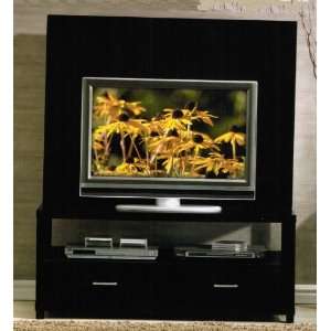  Plasma TV Stand with Back Panel in Espresso Finish