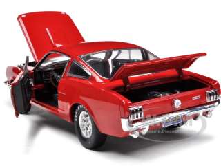 model car of 1966 Shelby Mustang GT350 Fastback Red die cast model car 