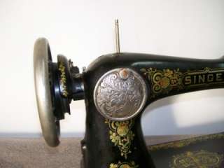 Singer Treadle Sewing Machine Floral Decals Model 15 # AA 197562 NICE 