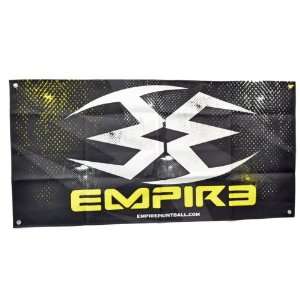 Empire Paintball Cloth Banner 4x2   Black/White/Yellow  