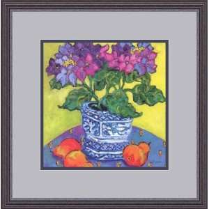   Hydrangea and Pears by Carol Zeman   Framed Artwork