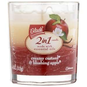  Glade Jar Candle Creamy Custard & Blushing Apple 4 oz 