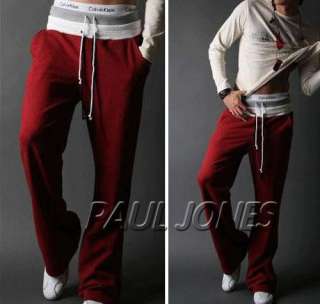 PJ Mens Gym Yoga Athletic Slim Fit Sport Casual Long Pants Trousers 5 