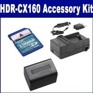  Sony HDR CX160 Camcorder Accessory Kit includes SDM 109 