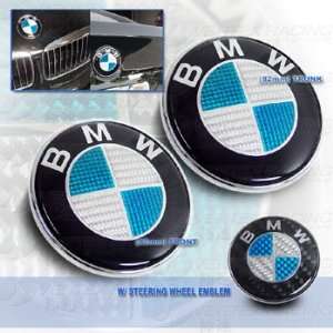BMW 95 01 E38 7 Series Carbon Fiber Hood Trunk Roundel Steering wheel 