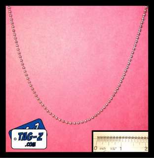 24 INCH   2.4mm   STAINLESS STEEL BALL CHAIN NECKLACE  