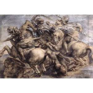   Battle of Anghiari, By Leonardo da Vinci 