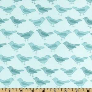  44 Wide Valori Wells Nest Birds Teal Fabric By The Yard 