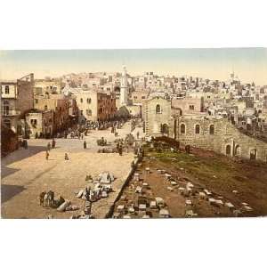  1920s Vintage Postcard Panoramic view of Bethlehem 