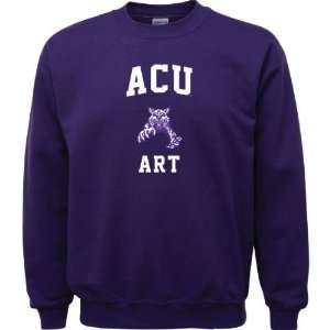   Wildcats Purple Art Arch Crewneck Sweatshirt