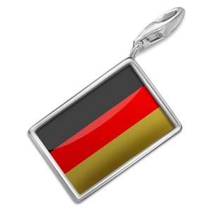 FotoCharms Germany (black red gold) Flag   Charm with Lobster Clasp 