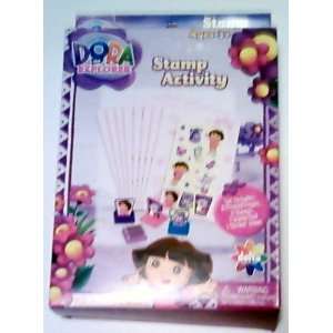  Dora Explorer Stamp Activity Set Includes 13 Items for Age 