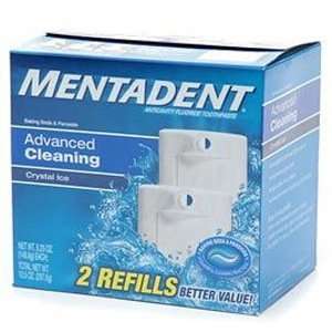  Mentadent Advanced Cleaning Crystal Ice Toothpaste Health 