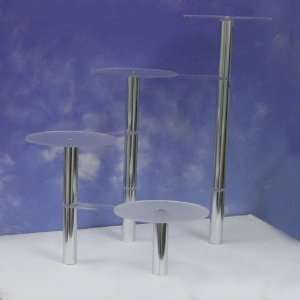 4 Tier Cake Stand, Acrylic and Metal