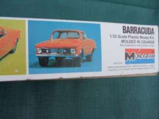 Vintage Monogram Plastic Model Kit 1965 Plymouth Barracuda Parts MoPar 