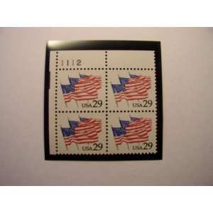  US 1991 Postal Stamps, Flags on Parade, S# 2531, PB of 4 