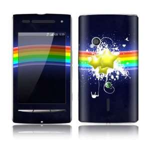  Sony Ericsson Xperia X8 Decal Skin   Rainbow Stars 