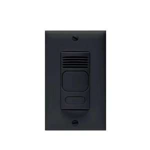   Infrared and Ultrasonic Occupancy Sensor with Manual Override, Black