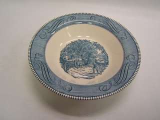 Currier & Ives Royal China Home Sweet Home serving bo  