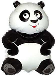 Panda Bear 34 Mylar Balloon Cuddly Cute Chinese Zoo Jungle Birthday 