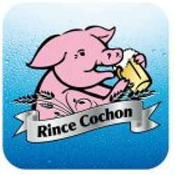 RINCE COCHON TULIP SHAPE PIG BELGIAN BEER GLASSES/PAIR 0.5 L 