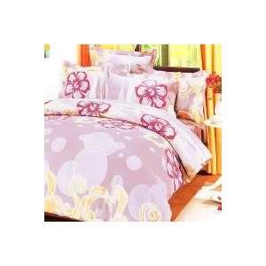  Bedding   [Misty Roses] 100% Cotton 5PC Comforter Set (King Size 