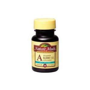  Nature Made Vitamin A 8, 000 I.U. Supplement Softgels By 