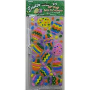  Easter Cello Bags Egg & Jelly Bean Design 20ct. with Ties 