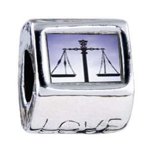 Soufeel Scales of Law and Justice Love European Beads Fits All Pandora 