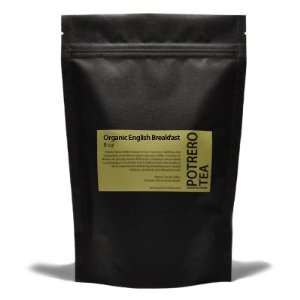 Organic English Breakfast  8 ounces bulk tea  Potrero Tea Company
