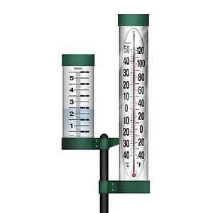 Weathermaster Thermometer and Rain Gauge 48 IN  