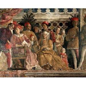    The Court of Mantua detail 1, By Mantegna Andrea