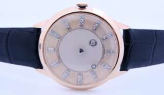Rare Mens Vintage LeCoultre MYSTERY 14K Diamond Watch  