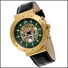 MENS 20J AUTOMATIC MECHANICAL GOLD TONE WATCH NEW GREEN