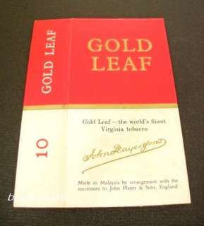GOLD LEAF Players Navy Cut Vintage Cigarette Tobacco Packet John 